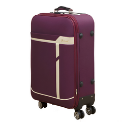 Rolling luggage bag On Wheels With handbag