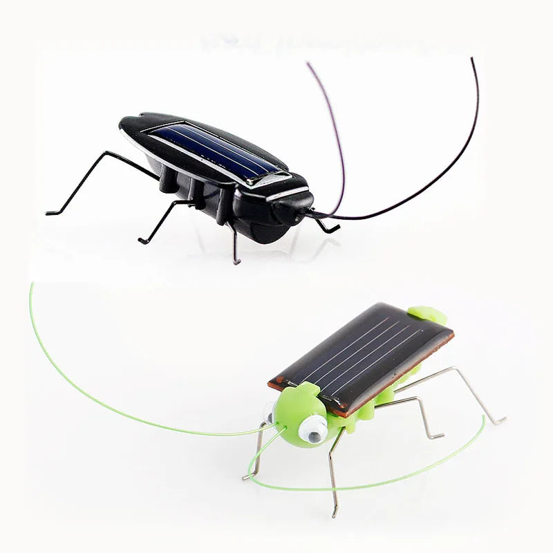 Solar Energy Powered Spider Cockroach Power Robot Bug Grasshopper Educational Gadget Toy