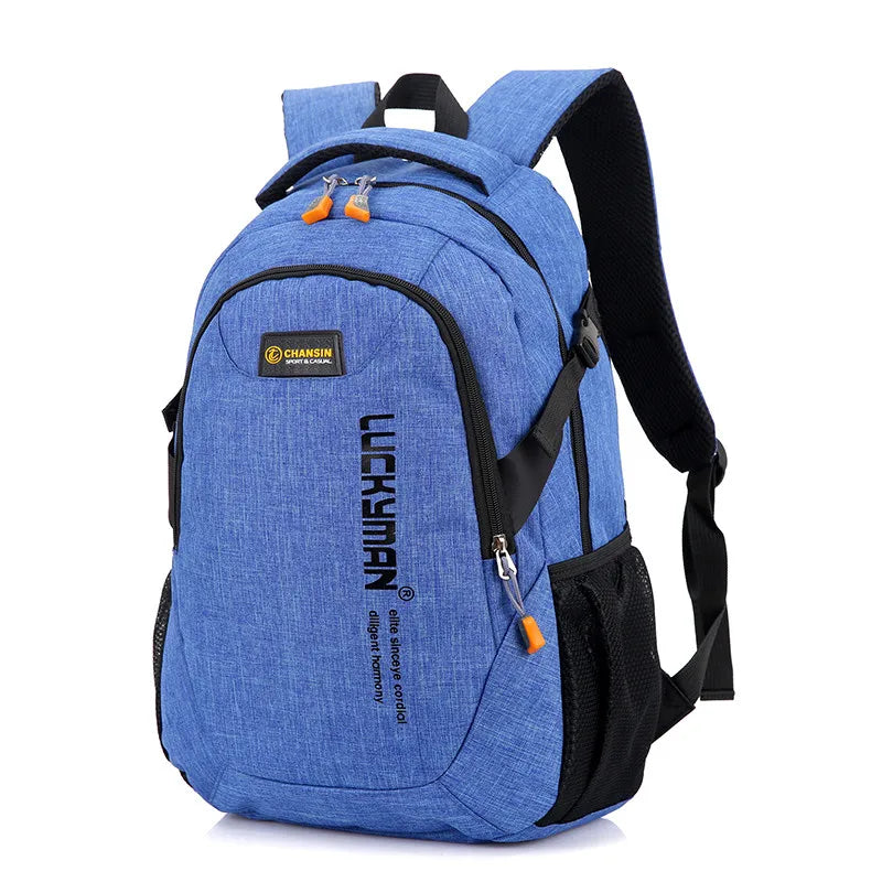 New Fashion Men's Backpack Bag Male Polyester Laptop Backpack Computer Bags