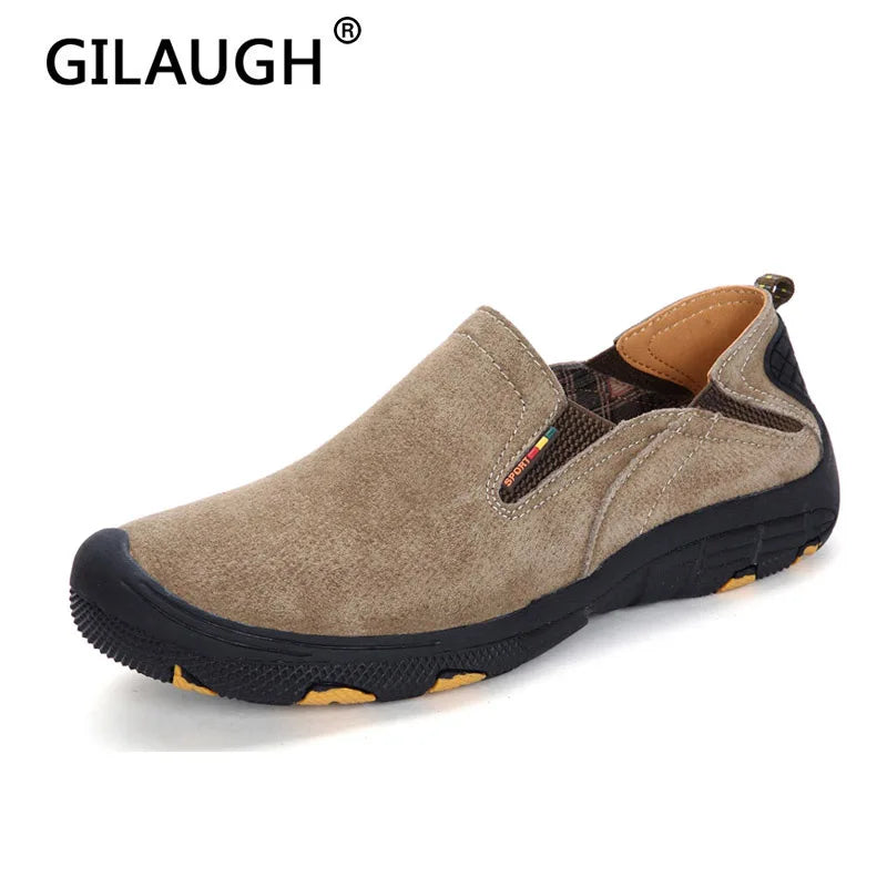 Fashion Sneakers Style Genuine Leather Men Casual Shoes