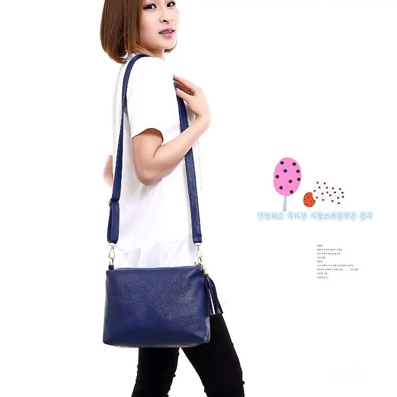 Fashion brand designer women bag soft leather fringe crossbody bag shoulder women messenger bags