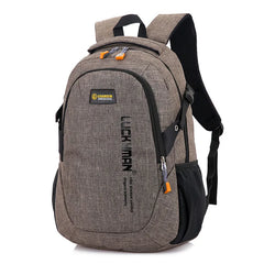 New Fashion Men's Backpack Bag Male Polyester Laptop Backpack Computer Bags