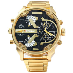 Watch Men Luxury Golden Steel Watchband Men's Quartz Watches