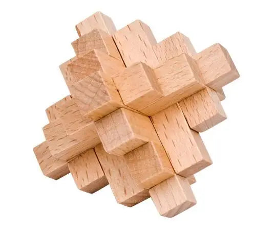 Classic Wooden Puzzle Mind Brain Teasers Burr Interlocking Puzzles Game Toys for Adults Children