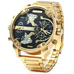 Watch Men Luxury Golden Steel Watchband Men's Quartz Watches