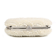 Pearl Clutch Bags Women Purse Ladies white Hand Bags Evening Bags for Party Wedding black Shoulder Bag