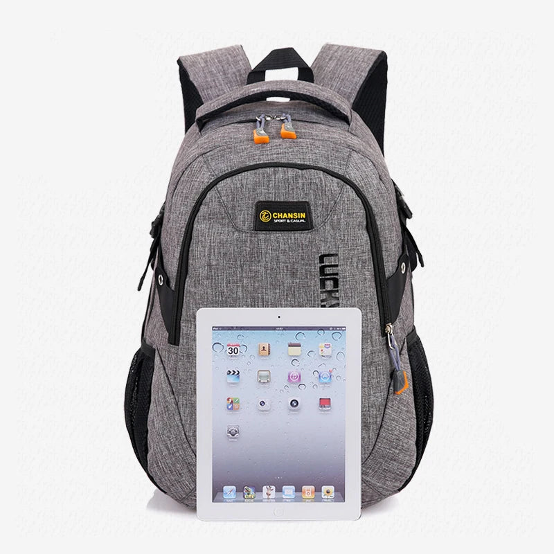 New Fashion Men's Backpack Bag Male Polyester Laptop Backpack Computer Bags