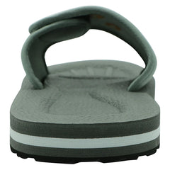 Comfortable Bathroom Slippers for Men Rubber Sole non-slip Gray Slide Beach Shoes Sandals