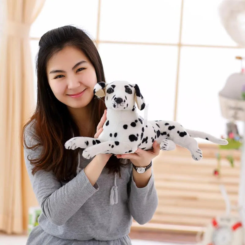 Stuffed Animals Dog Dalmatian Plush Toy Lifelike Giant Dog Toy Realistic Animal Kids Toys Gift For Children