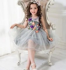 Flower Children's Girl Costumes For kids Princess Party Wedding Dresses