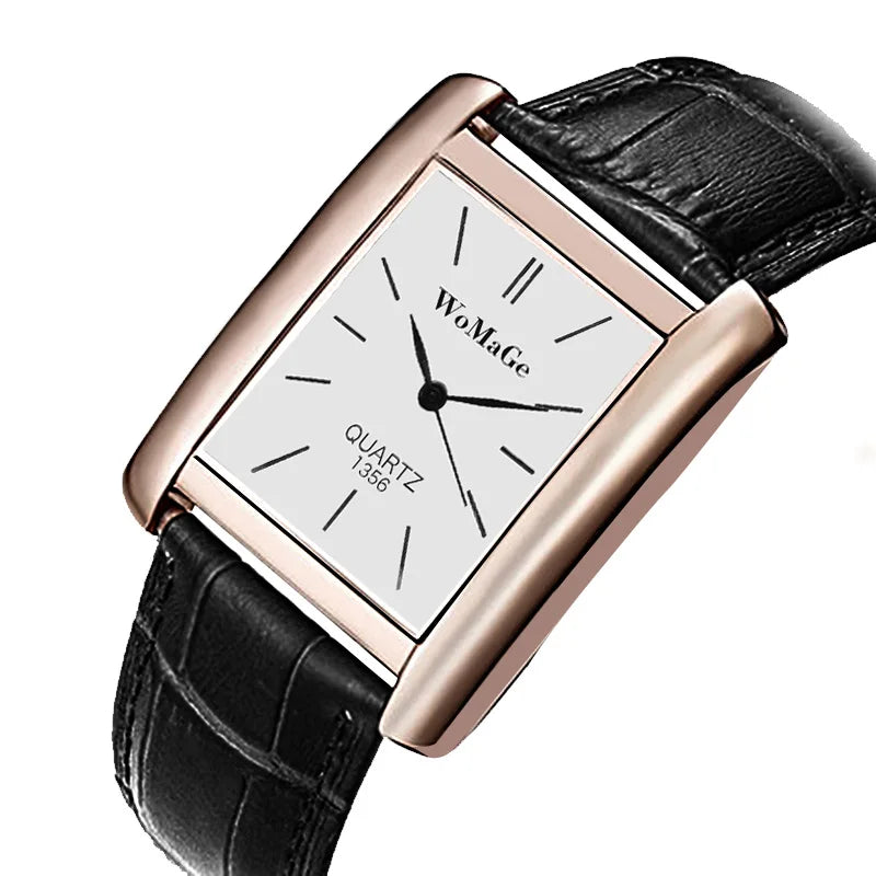 Square Business Quartz Men's Watch for Timeless Elegance