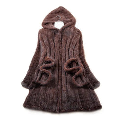 New Natural Mink Fur Winter Coat