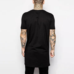 Mens Black Mens Long T shirt