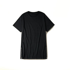 Mens Long T-Shirt Black Men's