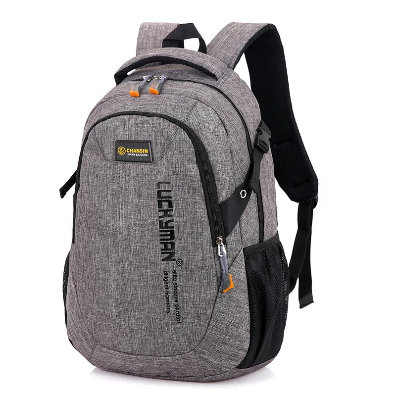 New Fashion Men's Backpack Bag Male Polyester Laptop Backpack Computer Bags