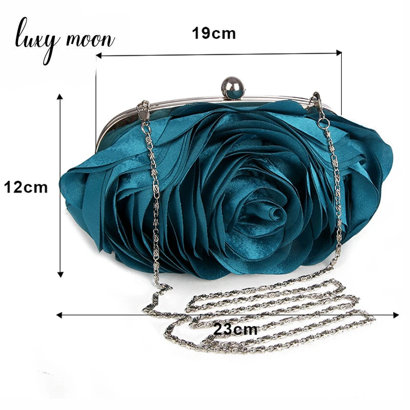 Evening Bag Flower Bride Bag Purse full dress Party handbag Wedding Clutch Women Evening Purse