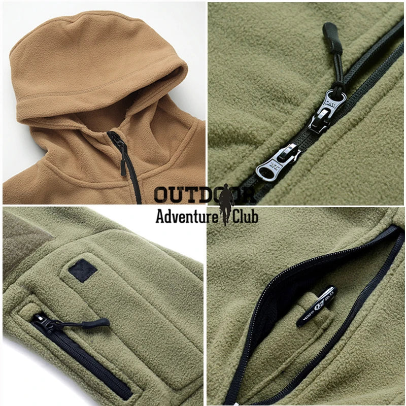 Jacket Men Multiple Pocket  Hoodie