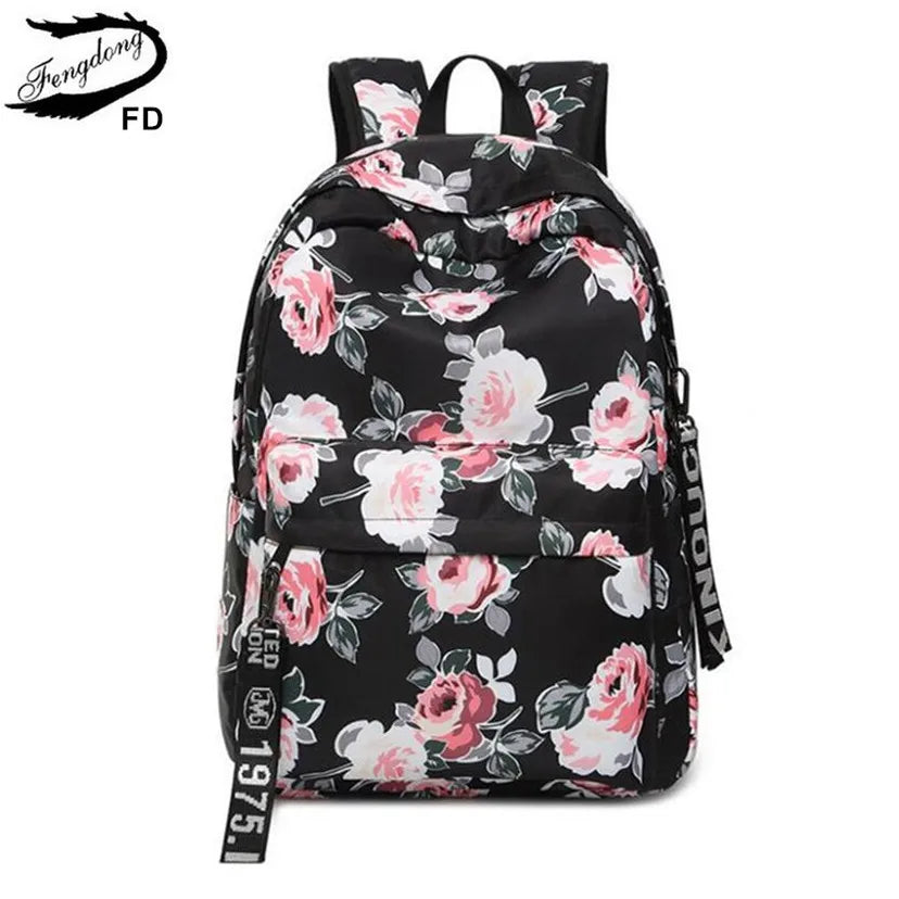 floral school backpack flowers backpacks for teenage girls