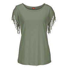 T-Shirt O-Neck Tassel