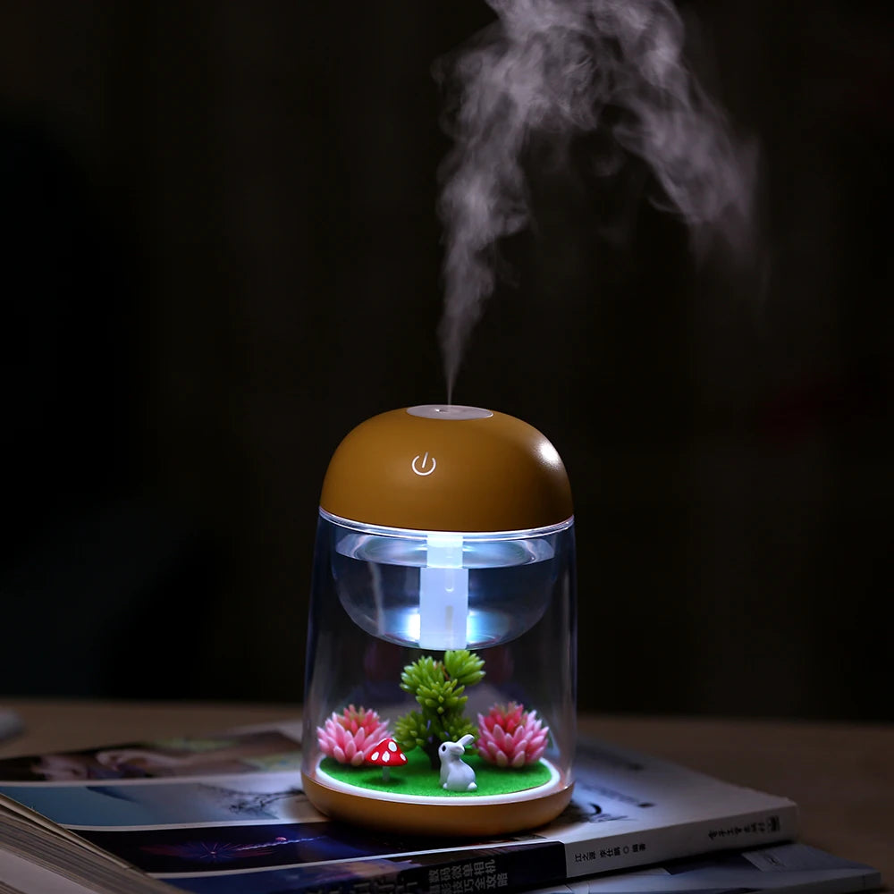 Mini Portable Mist Humidifier Transparent Micro-landscape Air Humidifier