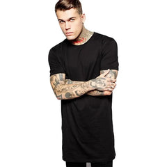 Mens Black Mens Long T shirt