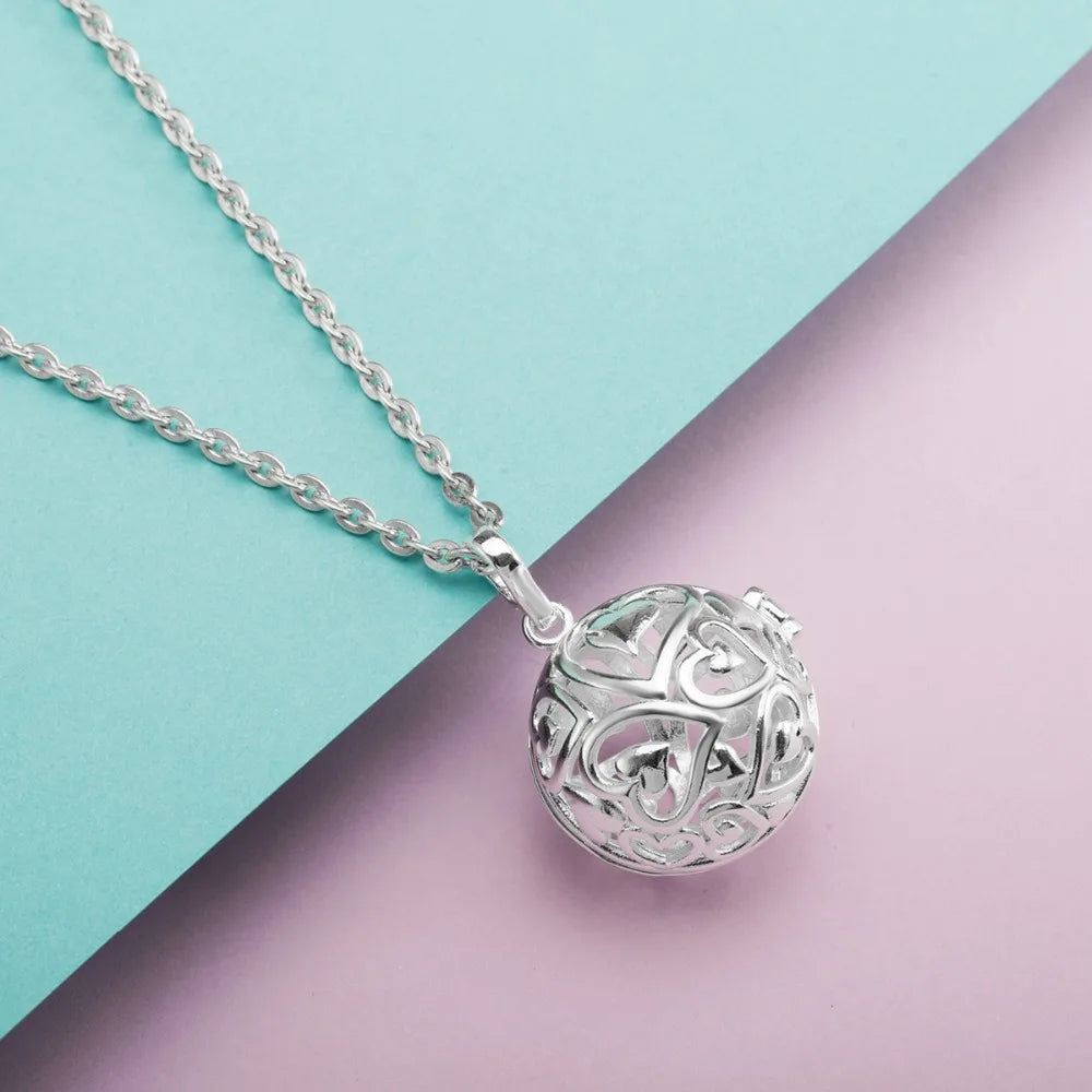 Harmony Ball Pendant Necklace Heart Round Locket