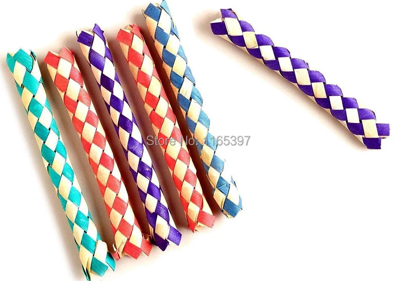 Free ship 24x fun practical Chinese finger traps magic trick joke gag toys