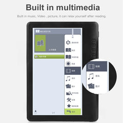 8GB Ebook Reader Smart with 7 Inch HD Color Screen Digital E-Book+Video+MP3 Music Player ELECTSHONG