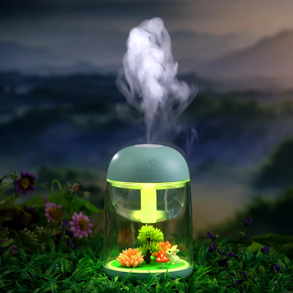 Mini Portable Mist Humidifier Transparent Micro-landscape Air Humidifier