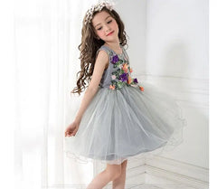 Flower Children's Girl Costumes For kids Princess Party Wedding Dresses