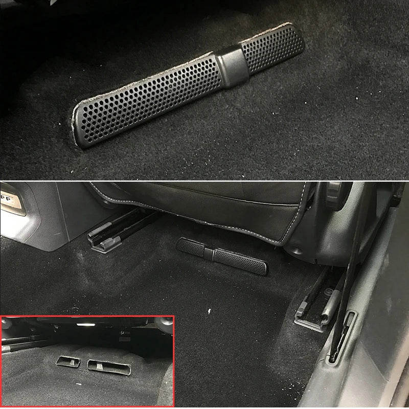 Car Air Outlet Cover For Skoda Kodiaq 2016 2017 2018 Back Seat Under Car Rear Seat Air Conditioning Vent Cover Net