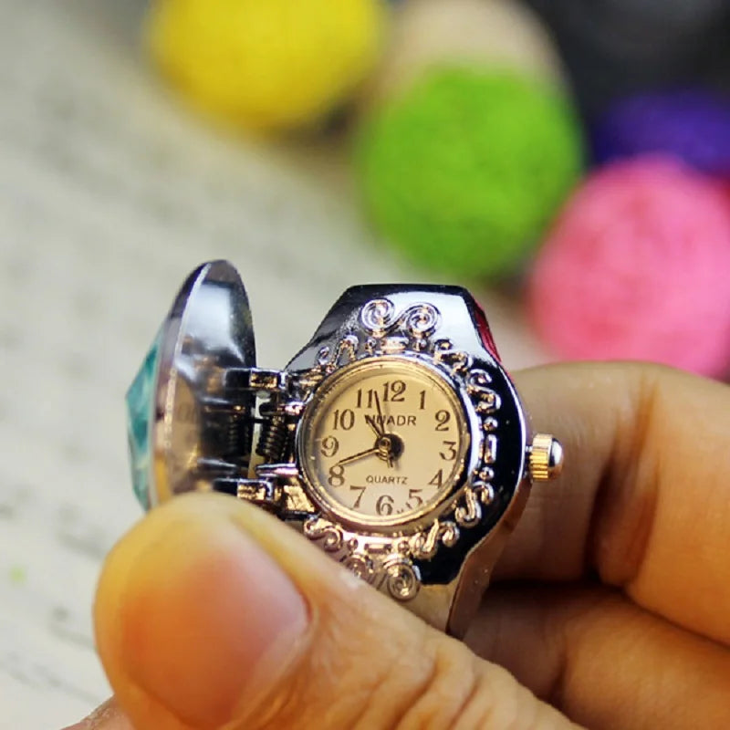 Adjustable Rings Quartz Watches Gifts For Women Ring