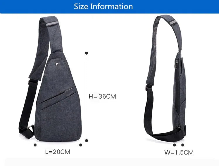 small anti-theft bagpack sling one shoulder sport bag waterproof travel small chest bag