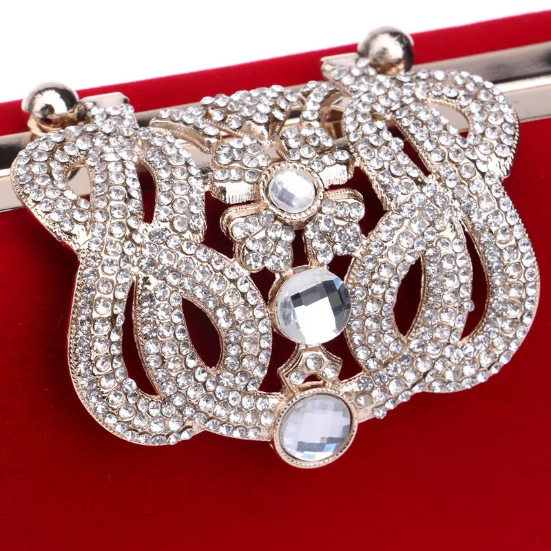 Crown rhinestones evening shoulder bag for wedding Diamonds