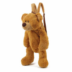 Children Cute Plush toy Lovely Cartoon Brown Bear Backpack Kawaii