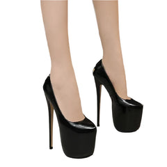 women Super High Heels 18cm shoes Concise 8CM platforms shoes