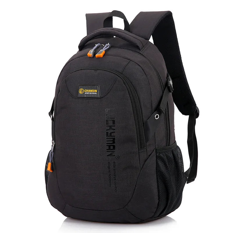 New Fashion Men's Backpack Bag Male Polyester Laptop Backpack Computer Bags