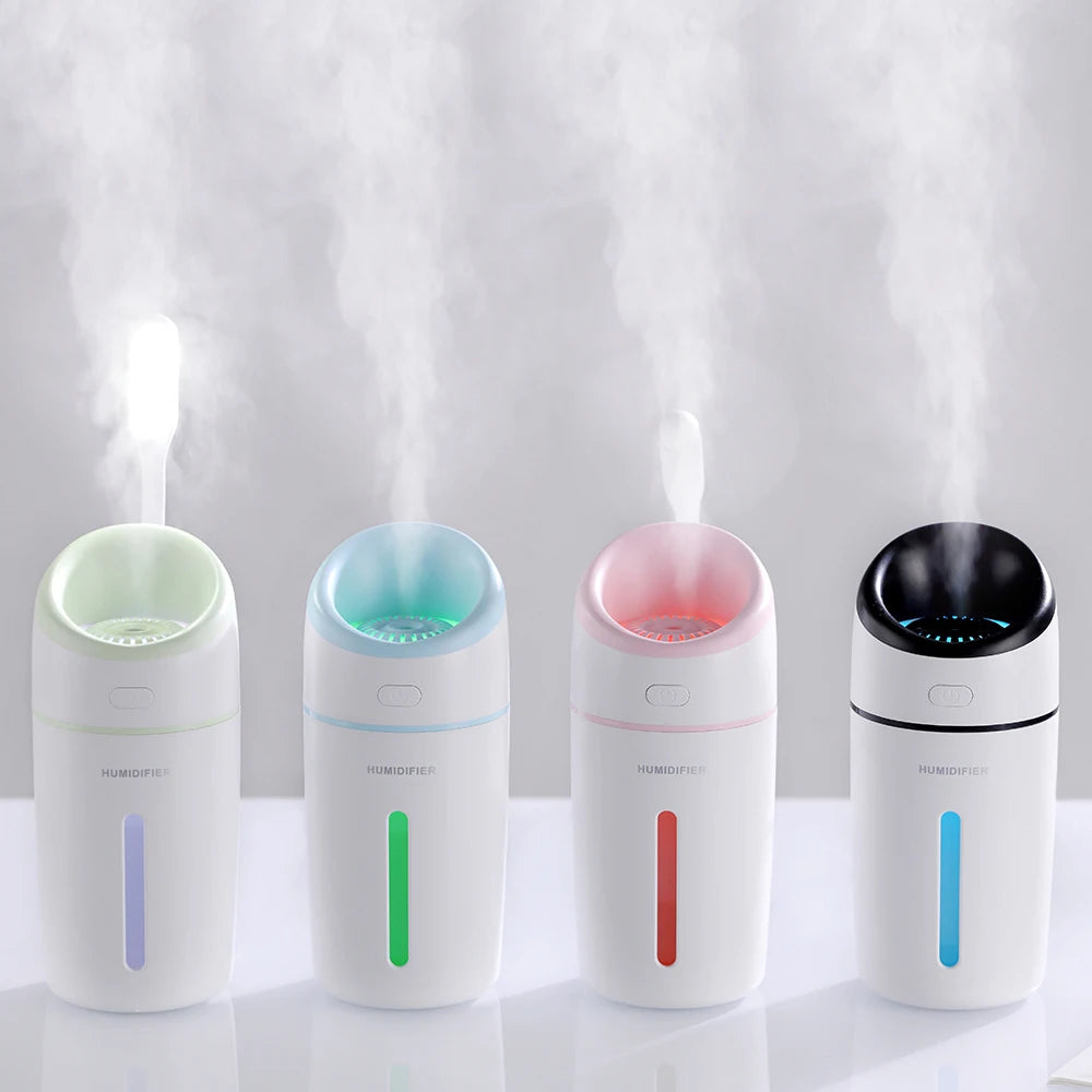 Portable Mini USB Air Humidifier Aromatherapy Car Diffuser Mist Maker Fogger with LED Lamp for Home Auto Fragrance Air Purifier