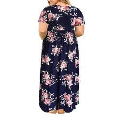 Resistant Long Dress Plus Size Fat MM Women Clothing Maxi Dress