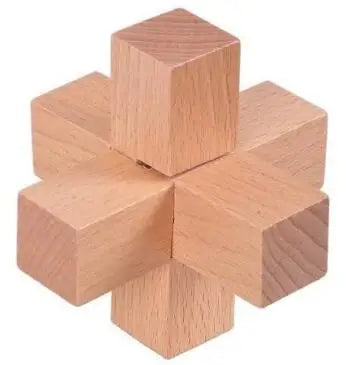 Classic Wooden Puzzle Mind Brain Teasers Burr Interlocking Puzzles Game Toys for Adults Children