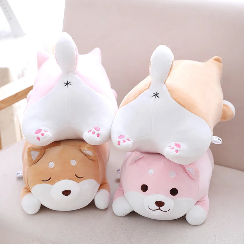 Cute Fat Shiba Inu Dog Plush Toy Stuffed Soft Kawaii Animal Cartoon Pillow Lovely Gift for Kids Baby Children Good Quality