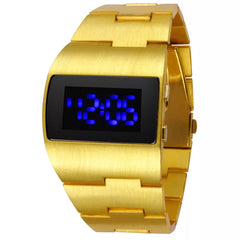 Man Luxury Gold Blue Red Men's LED Wrist Watches