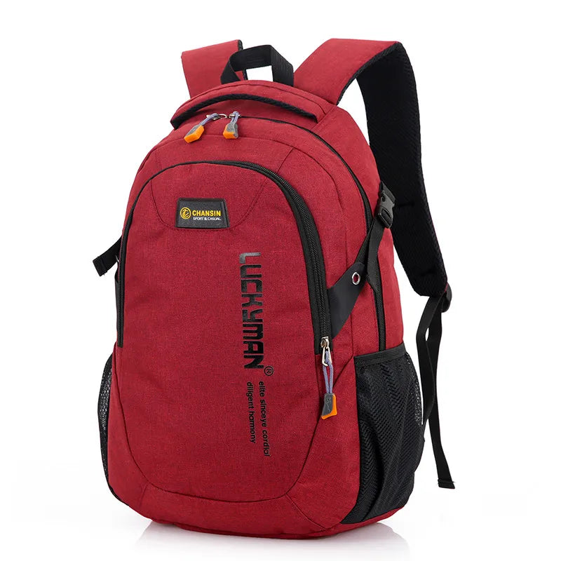 New Fashion Men's Backpack Bag Male Polyester Laptop Backpack Computer Bags