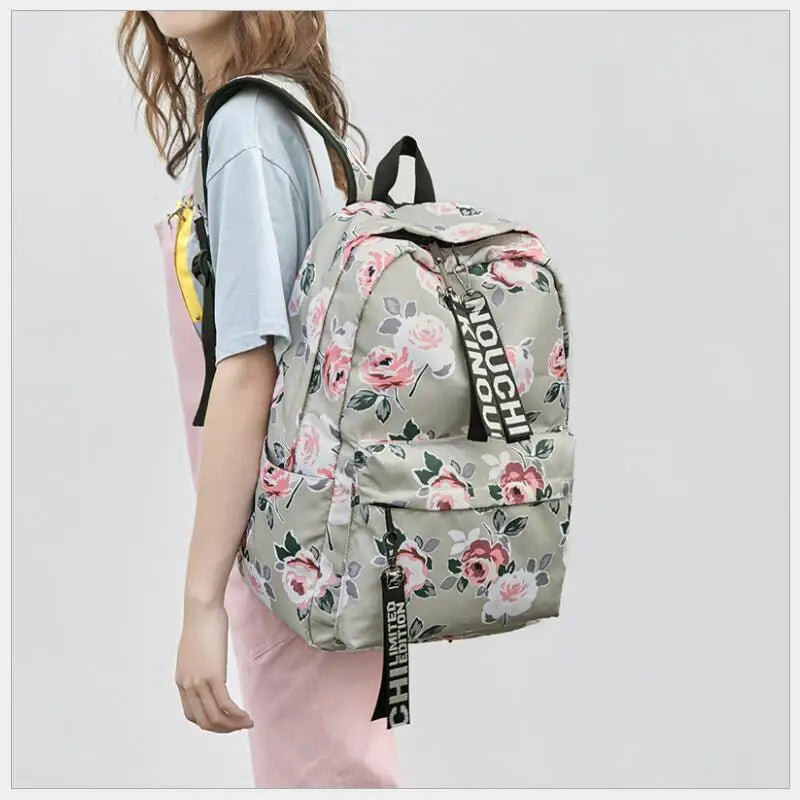 floral school backpack flowers backpacks for teenage girls