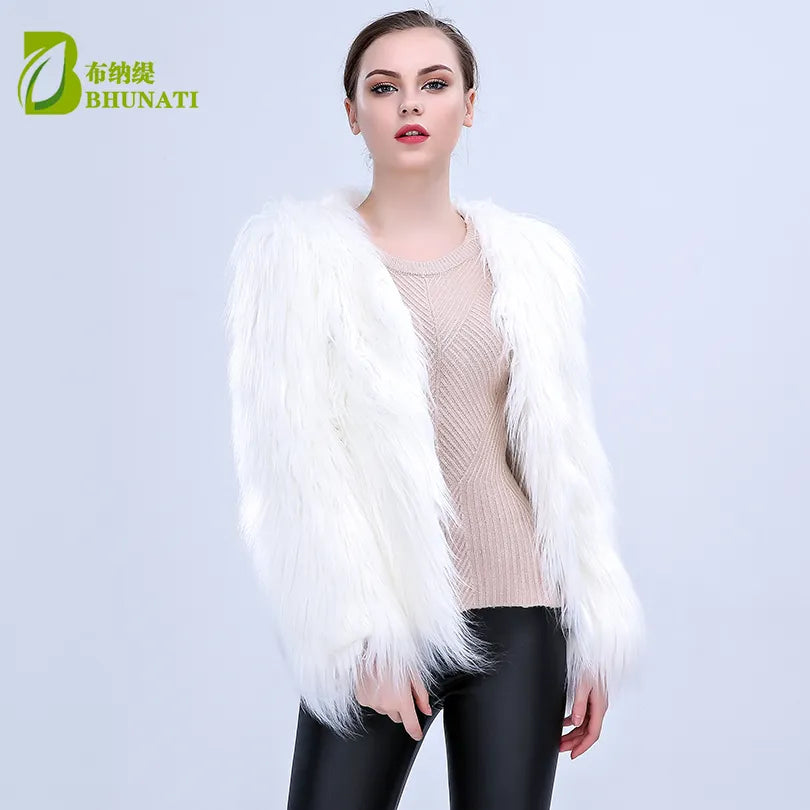 Faux Fur LED Light Coat