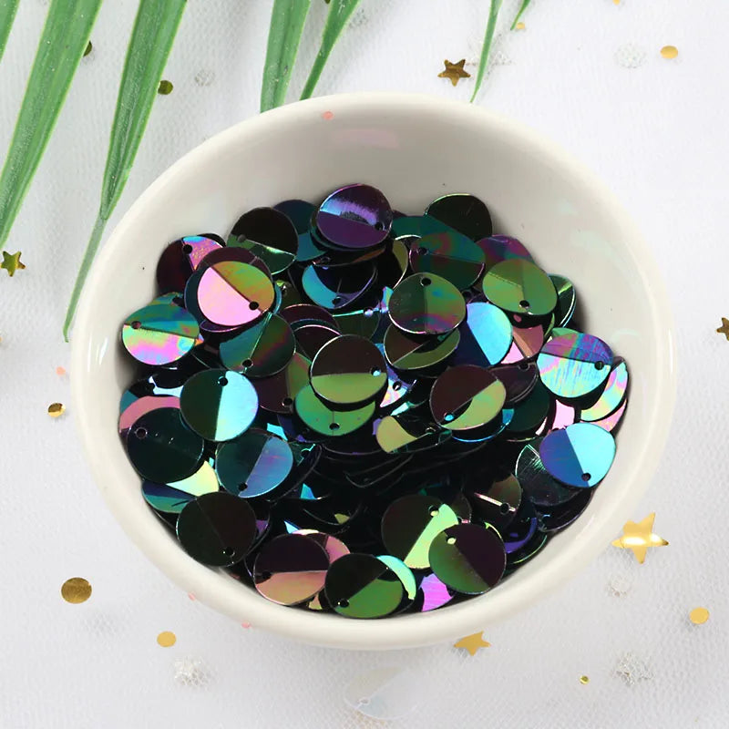 PVC oval loose sequin pad diameter sequin sewing process women's headwear clothing accessories