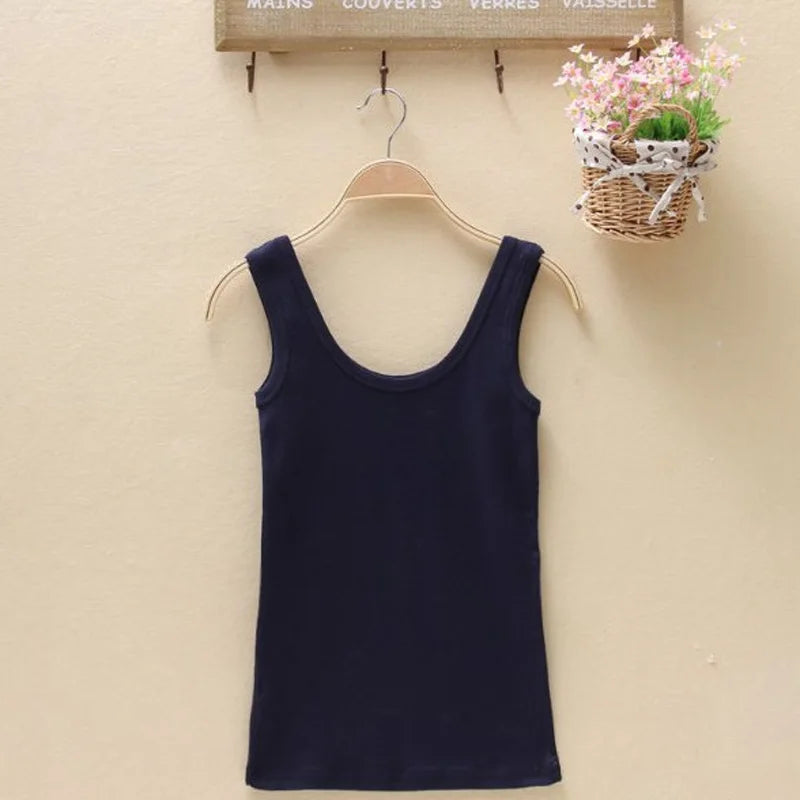 Women Summer Tank Tops Women Sleeveless O Neck Loose T Shirt