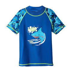 Boys Swimwear Children Swimsuit Cartoon Shark Pattern