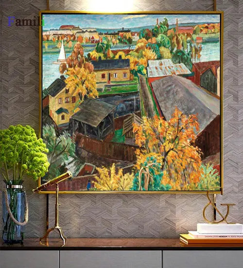 Abstract Europe Vintage Printing Canvas Paintings Posters and Prints Home Wall Art