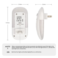 Original Sensky LED Night Light Infrared Remote Control Body Smar Home Lamp Auto On/Off  110V 220V US EU UK